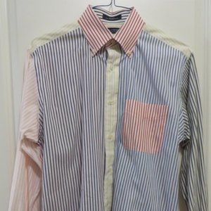 Daniel Cremieux Dress Shirt - Pastel Stripe Design - Medium